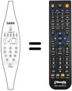 Replacement remote control Saba T7032VT