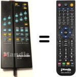 Télécommande équivalente Brionvega QUADRO228
