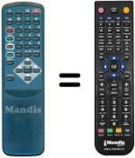 Télécommande équivalente Sagem 55ST214