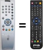 Télécommande équivalente Grundig XENTIA 82 FLAT MFW82-430 / 8