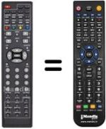 Télécommande équivalente United TVD9094 DVBT