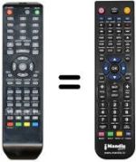 Télécommande équivalente Irradio XTV2280AD