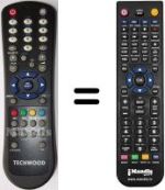 Télécommande équivalente Techwood RC1055