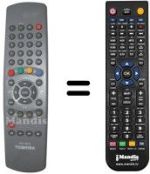 Télécommande équivalente Toshiba 23306363