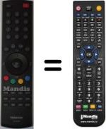 Télécommande équivalente Toshiba 32AV500PS