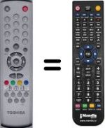 Replacement remote control Toshiba V20096228