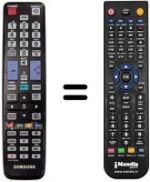 Replacement remote control Samsung UE46D6510