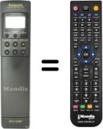 Télécommande équivalente Panasonic VEQ1473