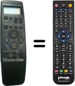 Télécommande équivalente Panasonic VEQ1570