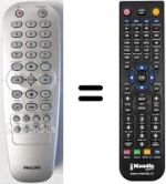 Télécommande équivalente Philips VR750