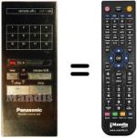 Télécommande équivalente Panasonic VSQ0380