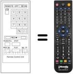 Télécommande équivalente Panasonic VSQ0479