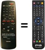 Télécommande équivalente Toshiba V204G