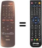 Replacement remote control Toshiba V427G
