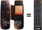Replacement remote control Toshiba V454G