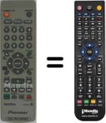 Télécommande équivalente Pioneer DVR433HS
