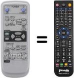 Télécommande équivalente XD206U