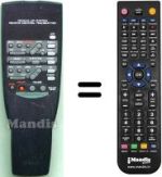 Télécommande équivalente Yamaha RX495RDS