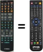 Télécommande équivalente Yamaha RAV254