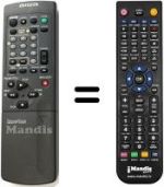 Replacement remote control Aiwa HV-FX7500