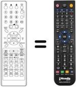 Télécommande équivalente NordMende NMHT1591SE