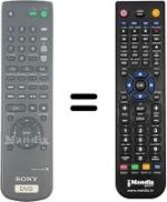 Télécommande équivalente Sony DVP-NS400D