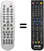 Télécommande équivalente Daewoo SH7440