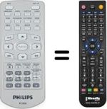 Télécommande équivalente Philips PET800