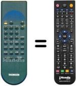 Télécommande équivalente Thomson ASR08T