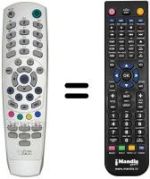 Télécommande équivalente United DVBT8092