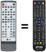 Télécommande équivalente LG FE3500WE
