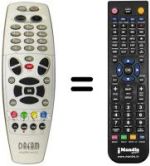 Télécommande équivalente DREAM DREAMBOX DM7020