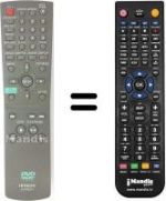 Télécommande équivalente Hitachi DV-P315E