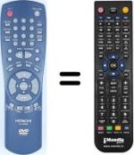 Télécommande équivalente Hitachi DV-P305E