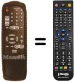 Télécommande équivalente SCHNEIDER DVD810