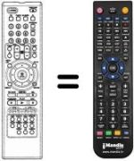 Télécommande équivalente LG DVD4800