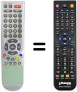 Télécommande équivalente Irradio DSR1021FTA