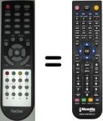 Replacement remote control Fonestar RDS581W HD