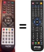 Replacement remote control Fonestar RDT890 HD