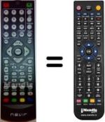 Télécommande équivalente Nevir NVR2350