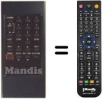 Télécommande équivalente EMME ESSE NORTHSAT200