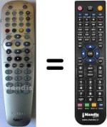 Télécommande équivalente Philips HD-RW720 / 69