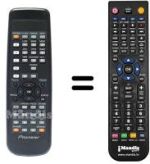 Télécommande équivalente Pioneer BXD1041