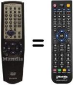 Télécommande équivalente RC-ZVL07