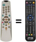 Télécommande équivalente Techwood TK725