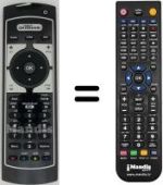 Télécommande équivalente Irradio DVT1000