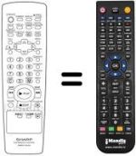 Télécommande équivalente Sharp DV700S