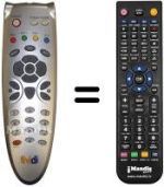 Télécommande équivalente Homecast S3100CR