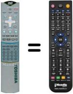 Télécommande équivalente Toshiba SD-2109
