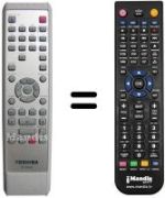 Télécommande équivalente Toshiba D-R265SF